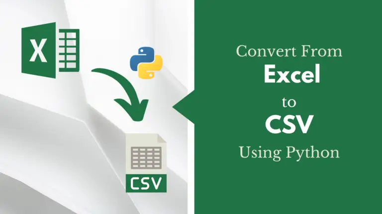 How to Convert From Excel to CSV?