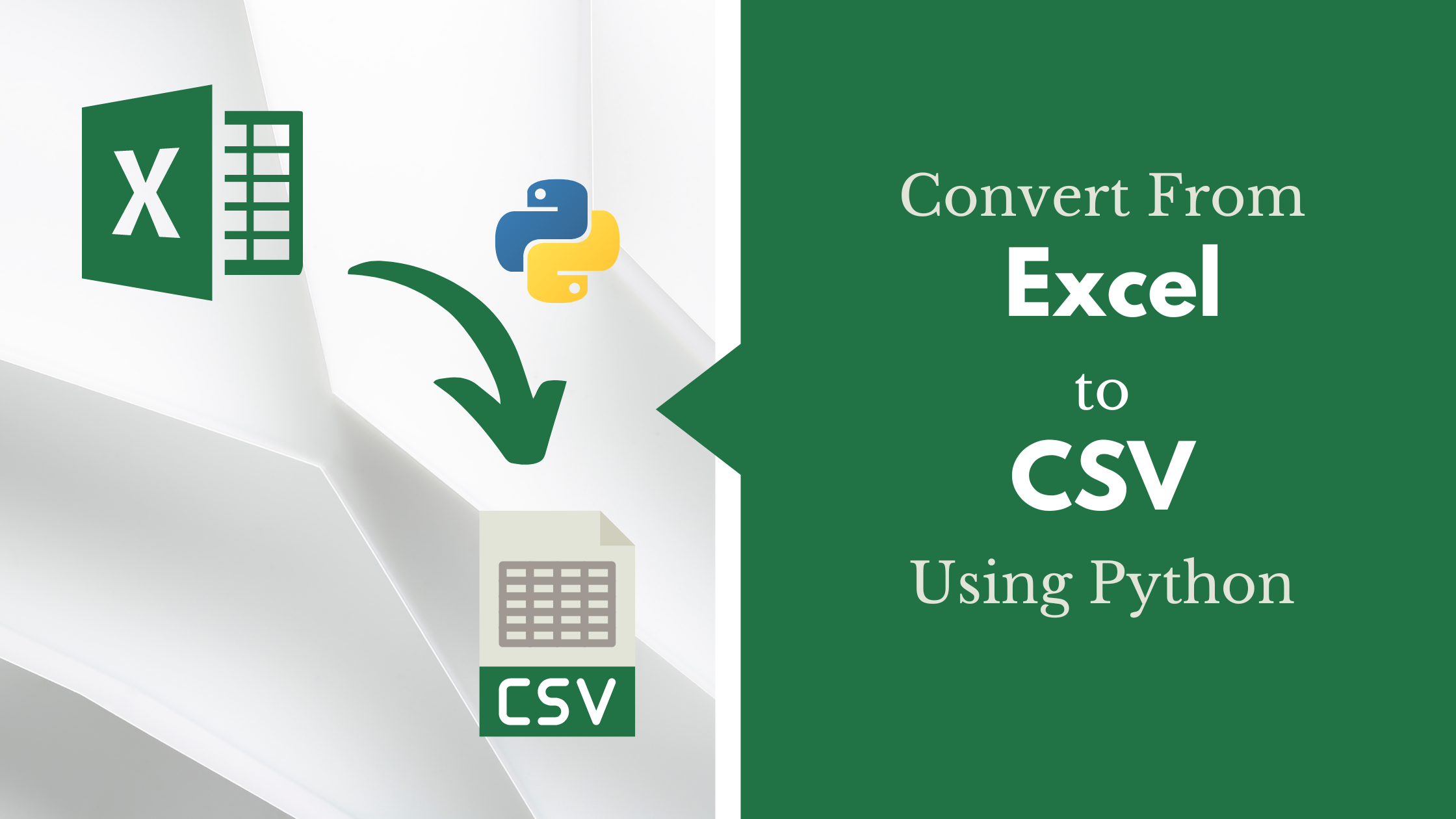 How to Convert From Excel to CSV? | 1