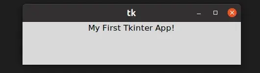 Tkinter app example