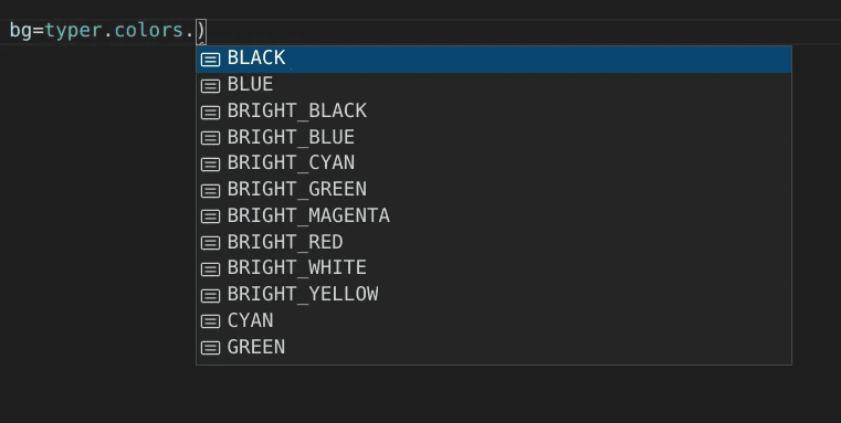 CLI coloring options in Typer